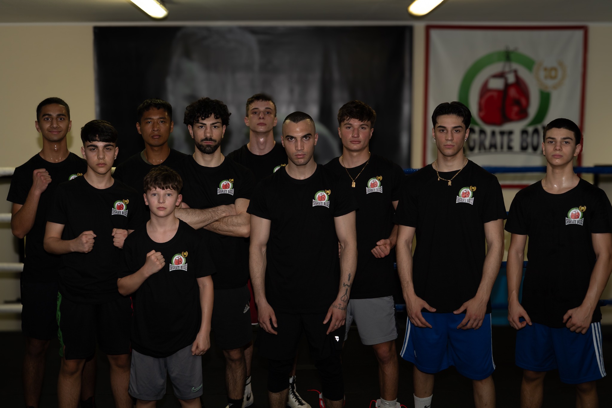 Due componenti del team tecnico di Segrate Boxe